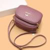 Bolso Pequeño de Piel de Vaca Genuina para Mujer 2022 Bolso Bandolera de Hombro Ropa para Damas de Mediana Edad Billetera para Monedas de Teléfono Móvil de Mujer