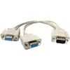 Cable VGA de Uno a Dos 0.3m Cable de Video para Monitor VGA3+6 Un Macho a Dos Hembras Cable de Datos para Máquina de Video Material