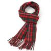 Bufanda de Cuadros Británicos para Pareja de Navidad Bufanda de Cachemir de Cuadros Escoceses Bufanda Cálida