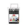 Conjunto de Marcadores Coloridos Ponta Dupla Transfronteiriço para Crianças e Estudantes, Canetas Coloridas Específicas para Arte Atacado, Marcadores de Desenho à Base de Óleo
