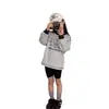 Sudadera de Otoño para Niñas, Ropa Infantil Talla Mediana y Grande, Sudadera Suelta Casual Versátil Elegante con Bloques de Color para el Día a Día