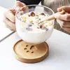 Posavasos de Madera Creativo Garra de Gato de Dibujos Animados Pata de Oso Posavasos de Madera Soporte para Taza de Té Esterilla para Tazón Esterilla para Olla Linda Esterilla de Madera Aislante de Calor