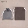 Bolsa de Almacenamiento para Relojes Clásicos Estilo Chino, Bolsa para Empaquetar Joyería de Pulsera, Bolsa Doble Cara de Gamuza con Cordón, Bolsa de Almacenamiento para Juguetes
