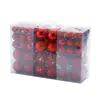Bolas de Natal, Decorações de Árvore de Natal, Acessórios para Pendurar, Bolas Decorativas de Natal de Plástico Dourado Galvanizado, Enfeites de Bola de Ano Novo