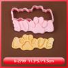 Molde para Galletas Serie Huella de Cachorro Linda Huella de Perro Dibujo Animado 3D Molde para Galletas Galletas Impresas Simuladas DIY