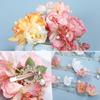 Accesorios para el cabello con flores de seda para ropa Han, horquilla de presión trasera, tocado de estilo antiguo, borla larga, clip lateral, accesorios de canción, tocado vintage, clip de flor