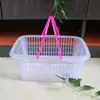 Venta al por mayor de fábrica cesta de frutas de plástico portátil cesta de 8 kg cesta para bayas cesta para recoger fresas cerezas uvas venta al por mayor