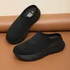 Zapatillas ligeras de media suela para exteriores para parejas transfronterizas, zapatos casuales de malla transpirable para hombre, zapatos versátiles de suela gruesa para mujer