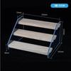 Suporte de Exibição de Acrílico Armazenamento de Caixa Cega Feito à Mão Suporte Escada Multicamadas Prateleira de Acrílico Transparente Prateleira de Armazenamento em Camadas Vitrine de Exibição