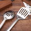 Conjunto de Utensílios de Cozinha de Aço Inoxidável Espátula Colher Antitérmica Conjunto Completo Colher Doméstica Espátula de Cozinha Espátula de Cozinha Escorredor Colher de Sopa
