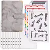 Amazon Transfronterizo Planificador A6 Cuaderno de Hojas Sueltas Libro de Presupuesto Libro de Ahorro de Dinero Libro de Contabilidad de Efectivo de Cuero PU En Stock