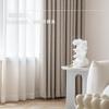 Cortinas Jacquard Tianwo [Qingya Menglian] Estilo Francés de Algodón y Lino Completamente Opacas..