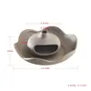 Quemador de Incienso de Cerámica Negra con Base de Loto Estilo Chino, Portainciensos de Madera Sagrada, Purificación del Aire, Meditación Yoga, Adorno de Decoración para el Hogar