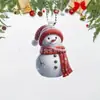 Decoração de Carro de Boneco de Neve de Natal Desenho Animado Fofo para o Natal, Novo Produto Transfronteiriço, Enfeite para Árvore de Natal de Casa, Decoração de Natal África