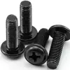En Stock Tornillos de Máquina de Cabeza Redonda Phillips de Acero Inoxidable 304 Zinc Negro con Arandelas Tornillos de Máquina de Cabeza Plana PWM M1.4-M8