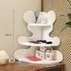 Prateleira de Canto de Mesa Montada na Parede Porta-Ornamentos Panda Criativo Porta-Chaves de Entrada de Casa Pequeno Suporte para Copos