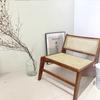 Estilo Antigo Madeira Maciça Cadeira Rattan Varanda Casual Vintage Único Sofá Cadeira Rattan-Silent Estilo Chandigarh Cadeira