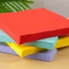 Servilletas de Color Puro Personalizadas Suministros para Fiestas Restaurante Occidental Decoración de Papel Servilletas Cuadradas Multicolor Venta Directa de Fábrica Logo Impreso