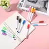 Plumón para Pizarrón Blanco al Por Mayor 12 Colores con Cinta Magnética Pincel Colorido Borrable a Base de Agua Marcador para Pintar Pizarra de Dibujo para Niños