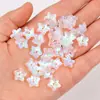 12mm Vidro Colorido Degradê Flor de Cinco Pétalas Contas Soltas DIY Feito à Mão Estilo Antigo Grampo de Cabelo Pingente de Carro Acessórios para Colar Pulseira