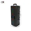 Fábrica 30W Duplo 8 Polegadas Luzes de Áudio Bluetooth Sem Fio Portátil Outdoor Karaoke Cartão BT-8219 Alto-falante