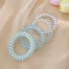 Elásticos de Cabelo Coloridos de Fio de Telefone para Mulheres, Elásticos de Cabelo de Alta Qualidade, Alta Elasticidade, Duráveis, Elásticos sem Marcas
