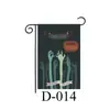 Bandeira de Jardim de Halloween Transfronteiriça Pátio Exterior Atmosfera Festiva Bandeira Decorativa Feita Sob Medida Bandeira Pendurada em Branco DIY