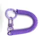 Hebilla de puerta de anillo colorido de aleación de zinc, llavero de resorte de color caramelo, cordón retráctil anti-pérdida, bucle de cordón de teléfono, cordón para colgar