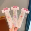 Organizador de Cabello para la Frente con Borde de Encaje y Cierre Mágico de Amplia Ala para Fijar Cabellos Sueltos, Accesorio para el Cabello Infantil, Parche para Fijar el Cabello de Niñas