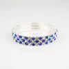 Amazon Pulseira de Diamante Elástica para Noivas Cor Exagerada Pulseira Totalmente de Diamante Moda Feminina Pulseira Elástica de Corrente com Garras de Strass