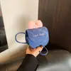 Mini Bolso Infantil de Nuevo Estilo con Lazo, Letras Bordadas, Bolso Cruzado para Hombro de Bebé, Directo de Fábrica