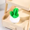 Casa de Boneca Suculenta Artificial Cacto Planta em Vaso Cactus de Mesa Micro Paisagem Enfeites