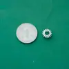 Novas Contas de Roda de Prata Pura S999 Contas Chatas DIY Feito à Mão Pulseira de Cristal com Miçangas Espaçador de Prata