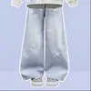Conjunto de dos piezas para niñas de primavera y otoño: Top de manga larga con cuello de cuadros combinado con jeans casuales versátiles con estampado de estrellas