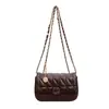 Bolsa Feminina Yuezizi Novo Modelo Bolsa de Ombro Transversal Nova Produto Elegante Acolchoada para o Trabalho Corrente de Ombro Único Moda Grande Capacidade