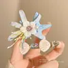 2026 Nuevo Pinza de Pico de Pato Floral de Alta Gama para la Costa con Pasador de Flor de Peonía Simulada, Accesorio para el Cabello de Estilo Vacacional para el Lado