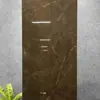 Azulejos de Piso de Pedra de Luxo Estilo Francês Preto Minimalista com Padrão de Mármore 60*120 Azulejos Cerâmicos para Hotéis e Supermercados, Azulejos Brilhantes Cor de Café