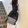 Mochila escolar para meninas, mochila azul para mulheres, estilo nicho ins, mochila de alto valor estético para meninas, bolsa de ombro para alunos do ensino fundamental e médio