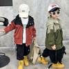 Abrigo cortavientos para niño 77 Primavera y otoño Nueva chaqueta con capucha hermosa para niños medianos y pequeños Ropa de primavera de moda para niños