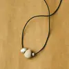 Novo Colar de Frutas de Marfim Estilo Chinês com Design Minimalista Único, Pingente Longo para Boa Sorte, Corrente de Suéter de Pérola Única para Mulheres