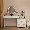2026 Nuevo Tocador de Madera Maciza Dormitorio Simple Moderno Pequeño Estilo Crema Mesita de Noche Mesa de Maquillaje Tocador Gabinete Integrado