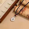 Collar de Cuerda Tejida con Cuentas de Ágata de la Fortuna Moda Nuevo Diseño Hueco Chino Estilo Nacional Elegante Retro Collar Versátil