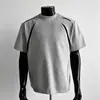 Camiseta de Manga Curta Estilo Americano para Homens, Corte Solto, Tamanho Grande, Verão 2026, Marca Americana da Moda, Top Fresco e Estiloso