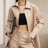 Estilo Europeo y Americano 2026 Invierno Nueva Moda Camisa de PU de Manga Larga para Mujer Chaqueta de Cuero para Mujer Venta al por Mayor