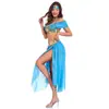 M-XL Halloween Aladdin Jasmine Princesa Estilo Exótico Fantasia Cosplay Feminina de Halloween para Palco