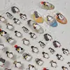 Yitu Calcomanías para Uñas de Pingüino Plano Lindos y Divertidos Pingüinos Pequeños Calcomanías Decoraciones Yt7488