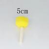 Pincel de esponja redondo para pintar cabeza de hongo sello pincel de esponja para pintar niños jardín de infantes educación temprana DIY hecho a mano frotar