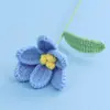 Ramo de Flores de Ganchillo Tulipán de Hilo Abierto Transfronterizo al por Mayor Flores Artificiales Tejido a Mano Nuevo Estilo Flores de Ganchillo Tulipán