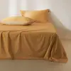 Sábana de Alta Gama 100S Algodón de Fibra Larga Algodón Puro Bloques de Color Pieza Única Sábana 100% Algodón Amigable con la Piel para Dormir Desnudo Estudiante Sábana Individual para Cama