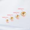Cuentas de oro de 14 quilates con retención de color, cuentas de rueda, cuentas de neumático, cuentas de pulsera para bricolaje, cuentas hechas a mano, accesorios de joyería, cuentas sueltas